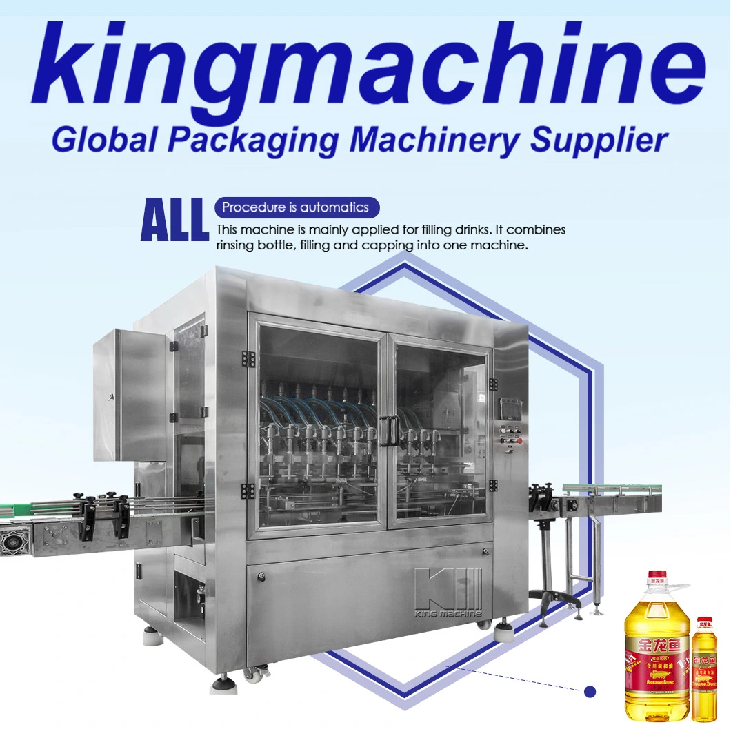 Bottled Edible Oil Filling Sealing Packing Machine